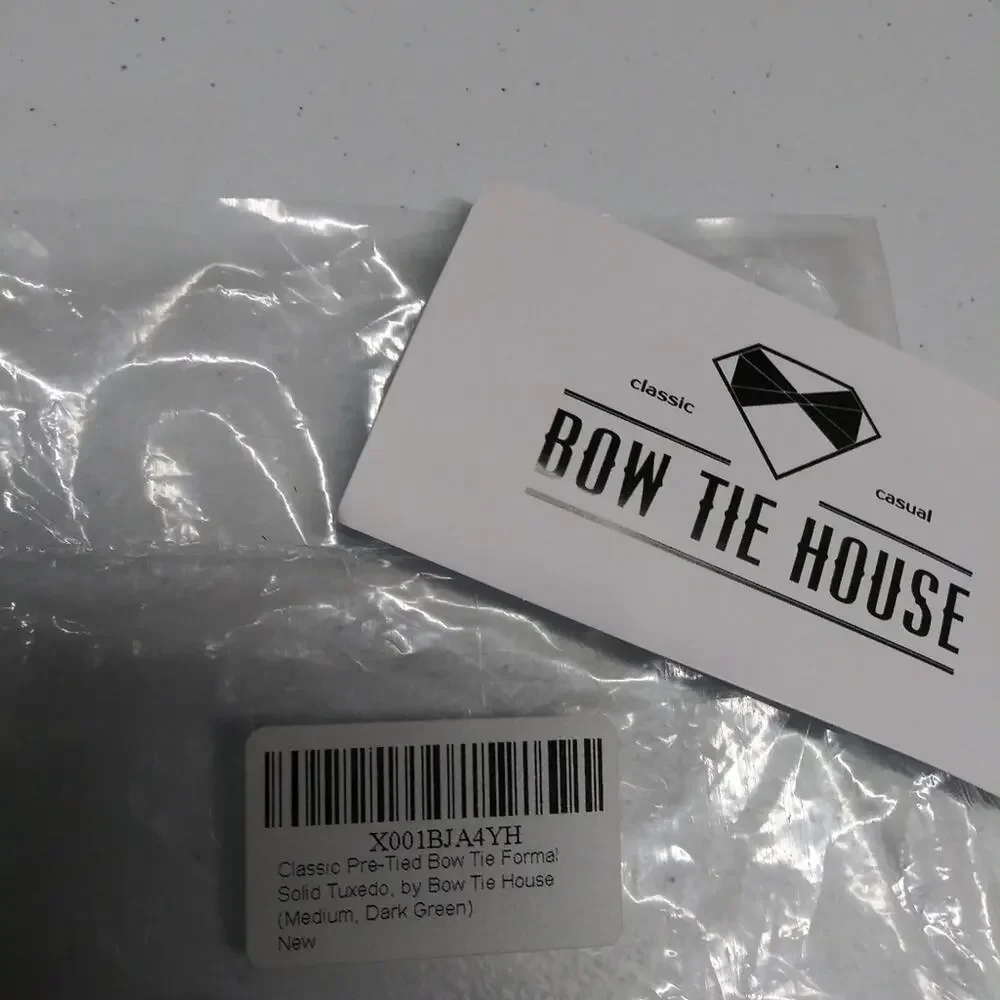 Bow Tie House Boys Dark Green Classic Pre Tied Bow Tie Formal Size M